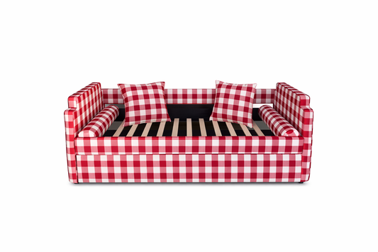 Posie Red Gingham Bed Trundle Bed