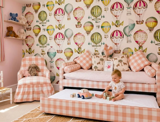 Posie Children Bed & Chair Set – Pink Gingham