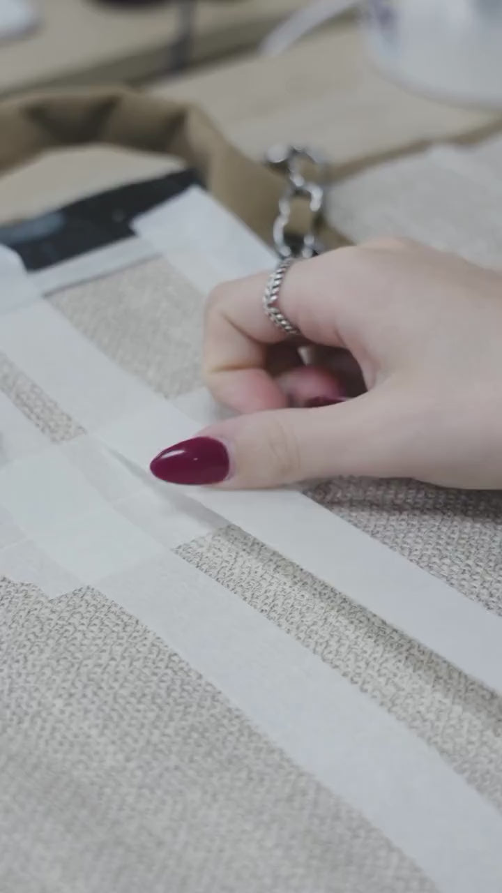 Come and hand paint a bag with us, each of our bags is hand painted with love in our London base.mp4